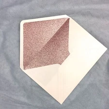 25 PCS A7 Pearlescent Glitter Envelopes,5.35 x 7.7 inches, Perfect for 5x7 We...