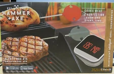 NISB HAMMER + AXE BLUETOOTH INTELLIGENT GRILL THERMOMETER DOWNLOADABLE APP