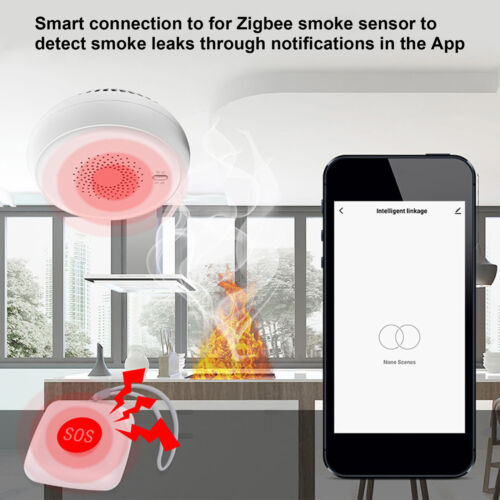 Portable SOS Switch Wireless Caregiver Pager Smart Emergency Button Smart - Zdjęcie 1 z 12