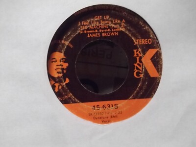 B7* JAMES BROWN GET UP 45 ON KING  RECORDS