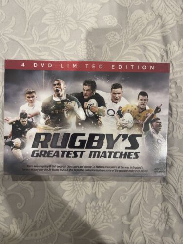Rugby's Greatest Matches - 4 x DVD box set, Limited Edition - Brand NEW & Sealed - Afbeelding 1 van 2