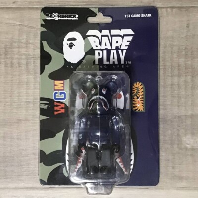BE@RBRICK - BAPE BE@RBRICK LINE CAMO SHARK 100％ &amp; 40 MEDICOM TOY - BAPE(R) BE@RBRICK LINE CAMO SHARK 100％ & 400％