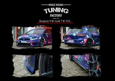 Bodykit Frontspoiler Diffusor Schweller aus ABS für VW Golf 7 R VFL mit ABE