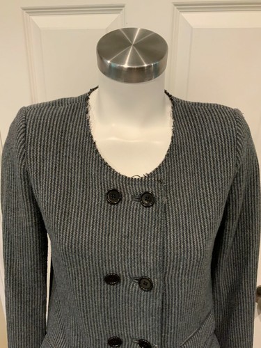 Étoile Isabel Marant Blue & Black Striped Double Breasted Jacket Size 1 (Small) - Picture 5 of 10