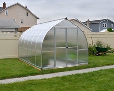 Walk-in Greenhouse 8ft Premium Twin Wall Polycarbonate Aluminum Vent Bella