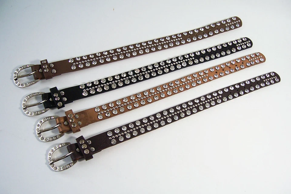 Cinta para botas cuero tachuelas pedrería bootstraps botas joyería cintas para botas VSt1# - Imagen 2 de 2