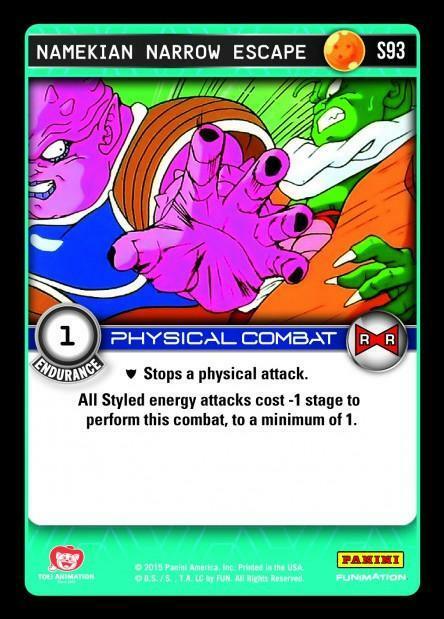 DBZ Dragon Ball Z TCG Card Panini Evolution S93 Namekian