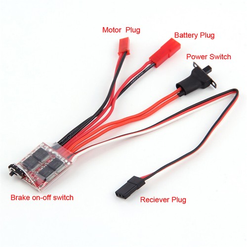 2S 30A Brushed ESC Speed Controller + 380 Brush Motor for RC Boat Marine Tug Toy - Picture 2 of 10