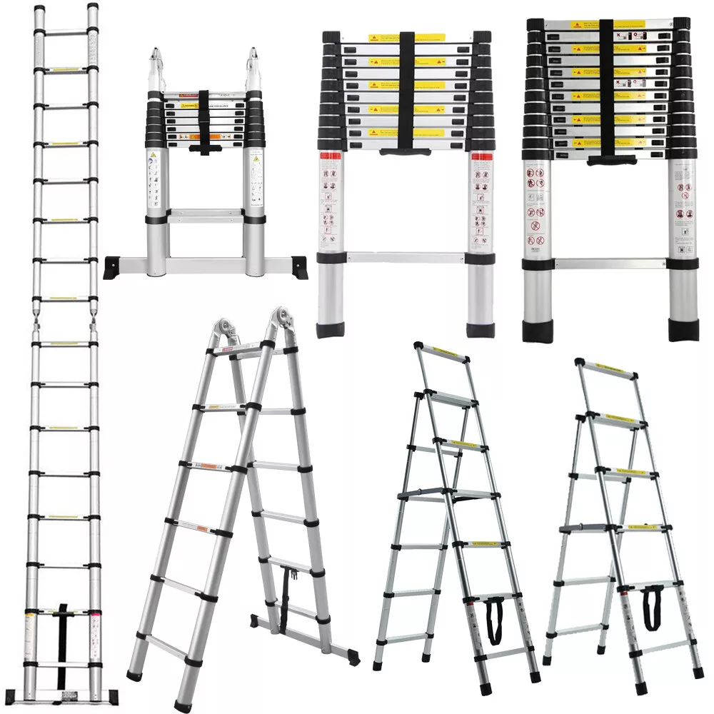 Folding aluminum ladder 12 ft deals