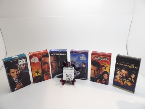 James Bond 007 VHS Lot | James Bond Collection Slipcase | 6 Movies Free Shipping