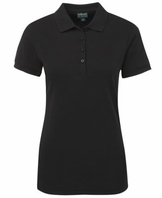 Colours of Cotton Ladies Ottoman Soft Polo Shirt Drop tail hem  side splits New