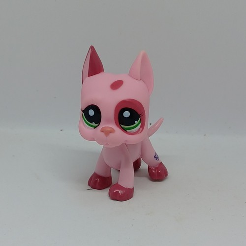 Figurine Littlest Pet Shop Hasbro - Chien Danois Dogue Argentin N°1519 - Occasion