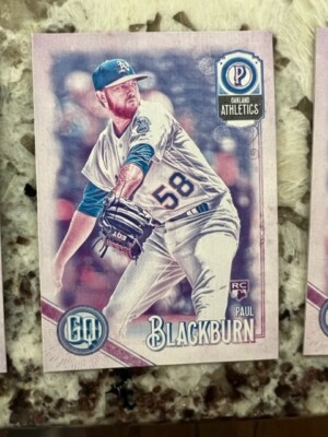 2018 TOPPS GYPSY QUEEN MISSING BLACKPLATE CARD ATHLETICS PAUL BLACKBURN