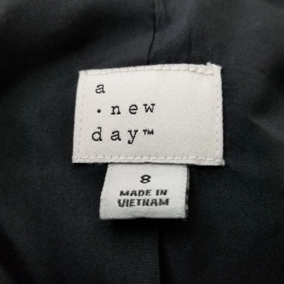 A New Day Blazer Chaqueta Cubierta 8 Negro Blanco Rayas Gótico Punk Alt Juegos con disfraces Foto 2 de 4