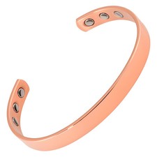 Copper Magnetic Therapy Bracelet Unisex 6 High Power Rare Earth Magnets Band