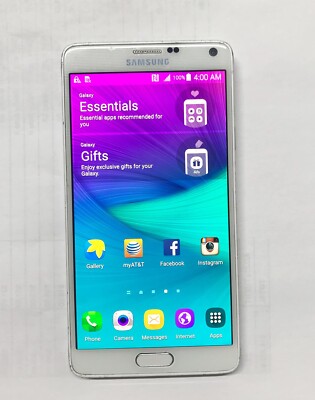 Samsung Galaxy Note 4 SM-N910A - 32 GB - Frost White  AT&T / GSM unlocked