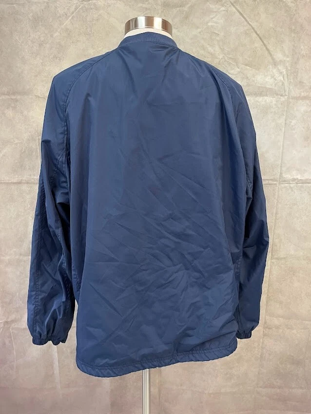 Chaqueta cortavientos suéter de golf Sport-Tek para hombre con cuello en V azul talla 2XL Foto 3 de 4