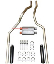 01-06 Chevrolet Gmc Truck 6.0l 8.1l Mandrel Dual Exhaust W Flowmaster Orig 40 01-06 Chevrolet Gmc Truck 6.0l 8.1l Mandrel Dual Exhaust W Flowmaster Orig 40