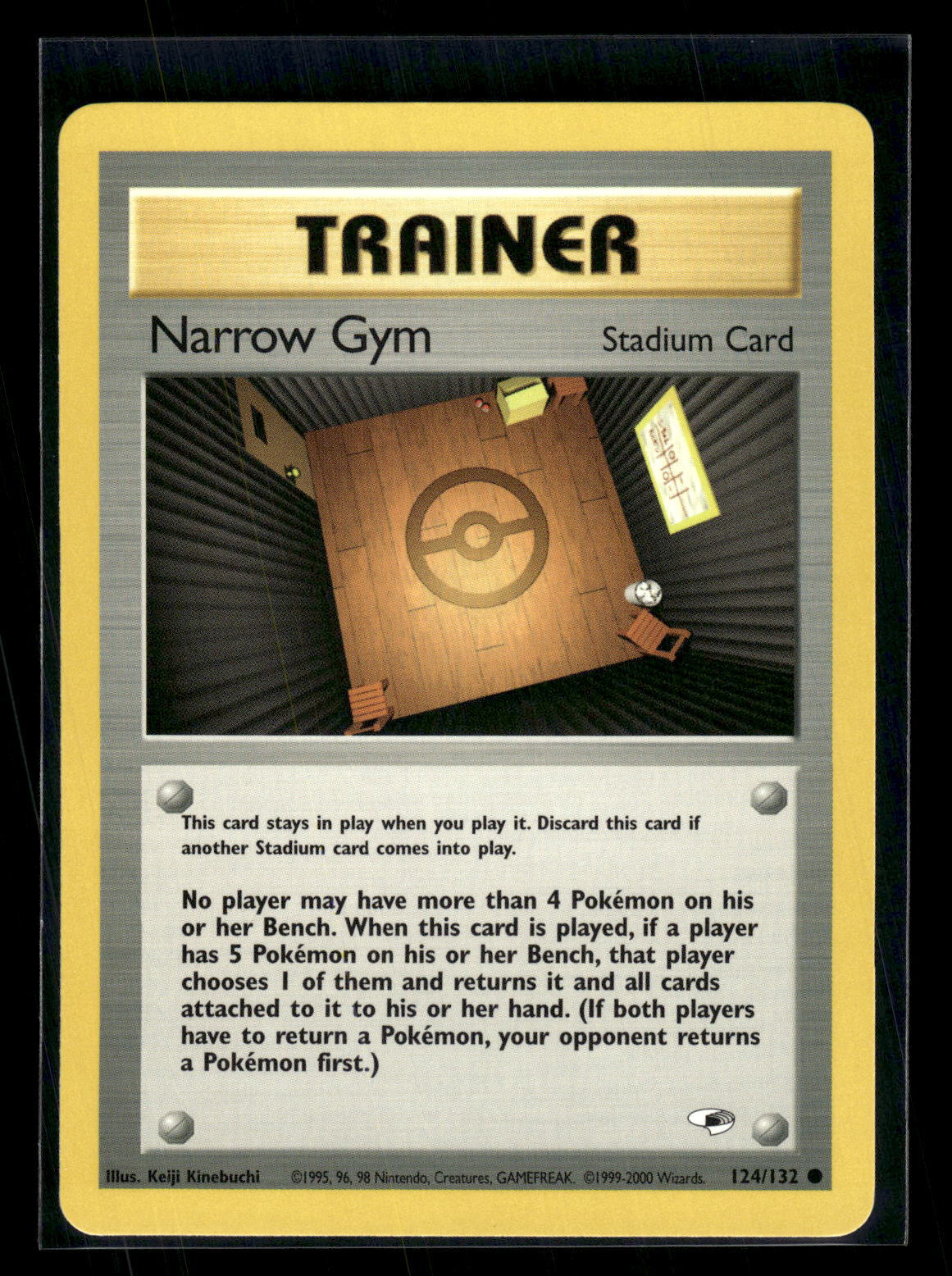 2000 Pokemon Gym Heroes #124/132 Narrow Gym Trainer Mint+ QTY