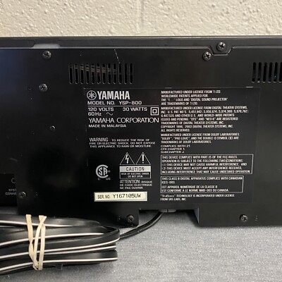 Yamaha YSP-800 Digital Projector Sound Bar w/ Remote | eBay