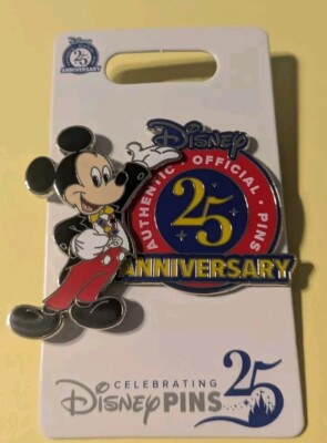 NEW Disney Parks Mickey Mouse 25th Anniversary Of Pin Trading Pin
