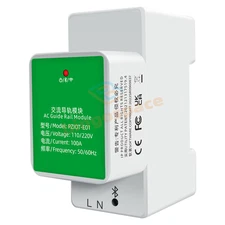 Din Rail WIFI Electric Power Meter Energy Wattmeter AC70-260V 100A APP Remote