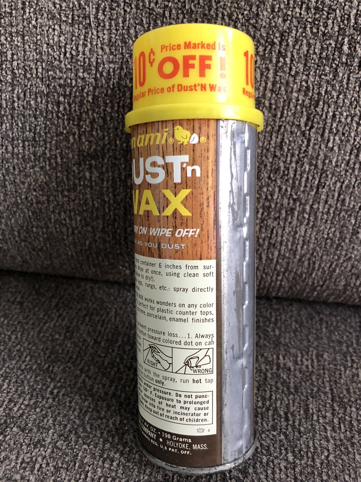 Vintage BON AMI Dust 'n Wax 7 oz Package Can Display Only Collectible