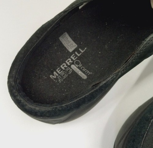 Merrell Encore Shoe Women's 10 Black Nubuck Leather Buckle Mule Performance - Picture 9 of 22