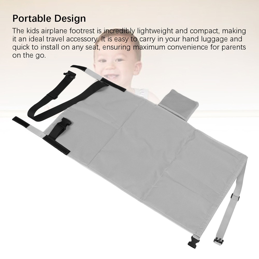 Airplane Foot Rest for Toddlers - Kids Travel Bed & Extender for Comfortable Flights  