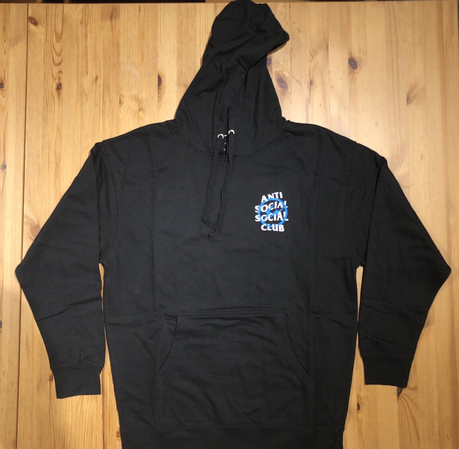 Anti Social Social Club x Fragment Blue Bolt Hoodie ASSC Sz: L