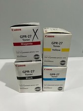 Canon GPR-27 Set of 4 Toners 9642A006 9643A006 9644A006 9645A006 Genuine NEW