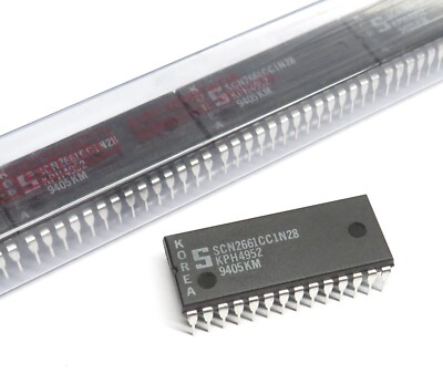 2 Stück SCN2661CC1N28 enhanced programmable communications interface, Signetics