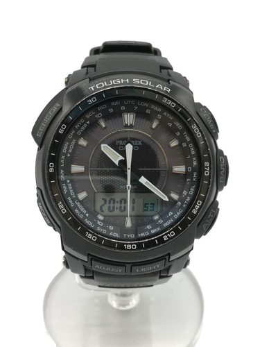 CASIO PRO TREK PRW-5100-1JF Solar Black Dial Watch Used 4971850938484 | eBay