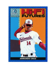 ARMANDO CRUZ 2022 Bowman Chrome Blue Mojo Refractor Hi-Fi Futures Rc #25/150