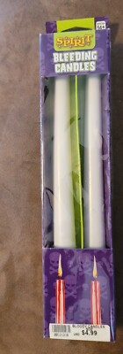 New nib spirit store (2) Halloween Bleeding Candles Decoration Blood bloody rare