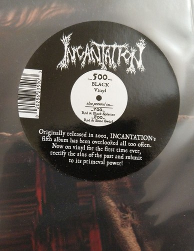 INCANTATION – Blasphemy (Black Vinyl) Ltd. 500 copies - Picture 5 of 5