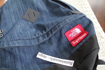 supreme north face denim