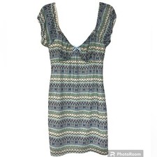 LA Hearts Butterfly 🦋 Geometric Pattern Slip Cute Trendy Bodycon Dress - Size L