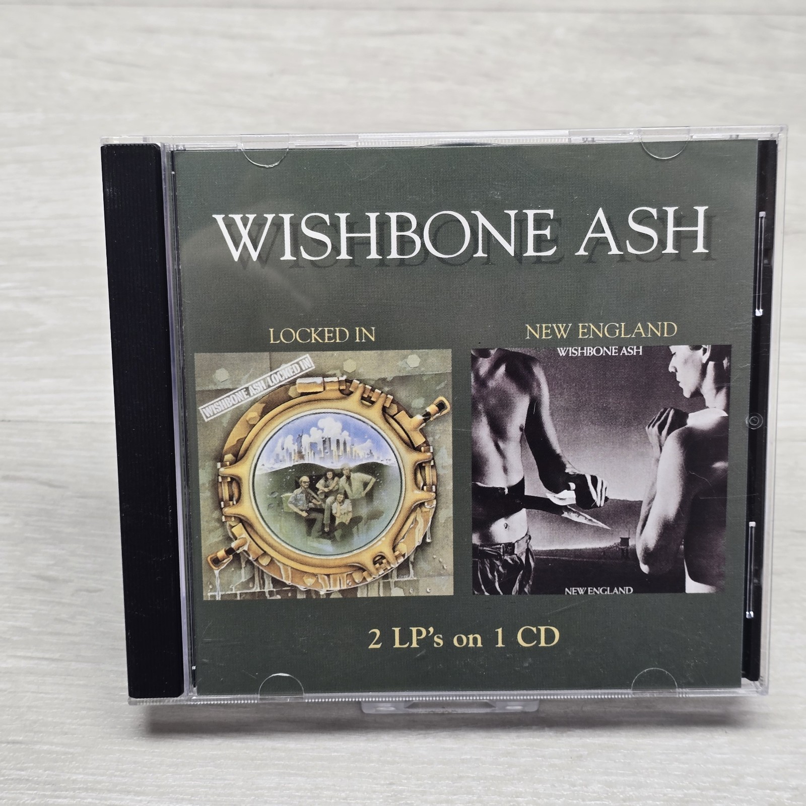 Wishbone Ash - Locked In / New England 2 LP's On 1 CD Wounded Bird Records VGC