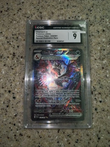 New ListingCharizard ex Pokémon (2024) Paldean Fates 234/091 Special Illustration Rare CGC9