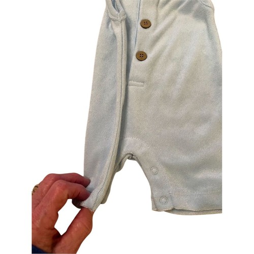 Mameluco Emma Jean Azul Terry Shortall Primavera 6M Niño Infantil Unisex Pastel - Imagen 2 de 18