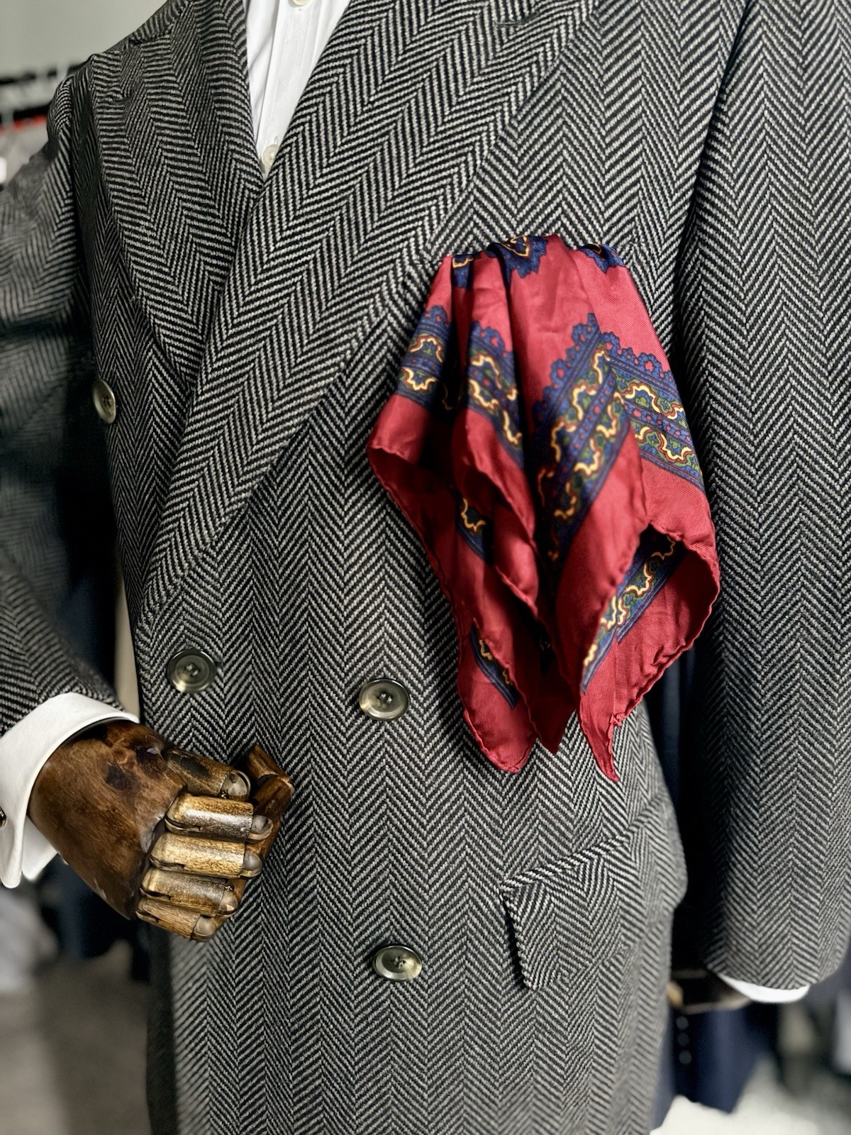 LNWOT UNIQUE Rare 100percent CASHMERE Brioni Gray Herringbone Coat Size 46R US/56R IT image 9