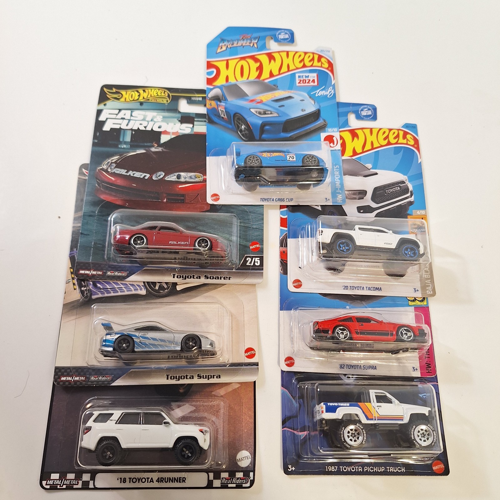 Hot Wheels 7 Toyota Cars & Trucks