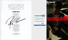 ROB THOMAS SIGNED MATCHBOX 20 TWENTY LONG DAY LYRIC SHEET w/EXACT PROOF & COA