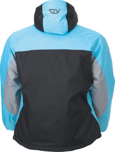 Arctiva Women's Pivot 5 Hooded Jacket Large Black 3121-0799 Black | Blue - Picture 2 of 4