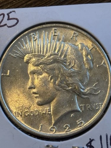 1925 Peace Silver Dollar AU+ | Original Surfaces | 90% Silver | Nice Luster