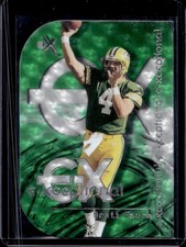 2000 Fleer E-X Brett Favre E Xceptional Green #3 XC Packers
