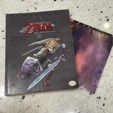 Zelda Twilight Princess GameCube Premiere Edition Strategy Guide Prima With Map