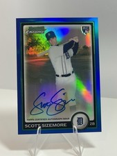 2010 Bowman Chrome Rookie Blue Refractor 38/250 Scott Sizemore Auto #199A