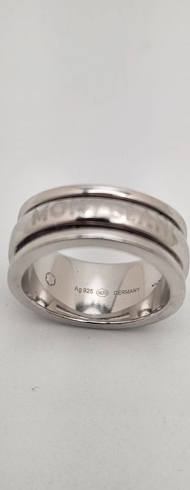 Anillo plata 925 montblanc hombre 9,5" 13,3 gramos Alemania Foto 2 de 4